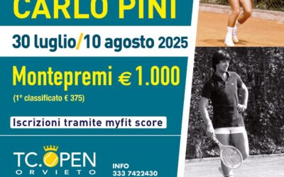 Dal 30 luglio il 9° Trofeo Carlo Pini